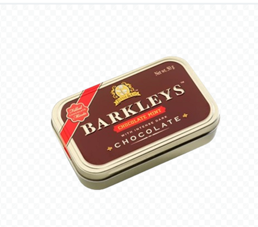 Barkley's Intense Mints Chocolate 50g