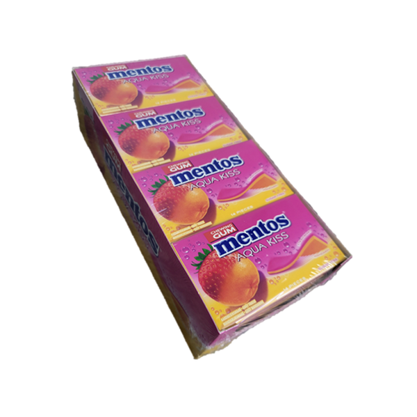 Mentos Aqua Kiss Gum Strawberry/Mandarin SF 26g - Dutchy's European Market