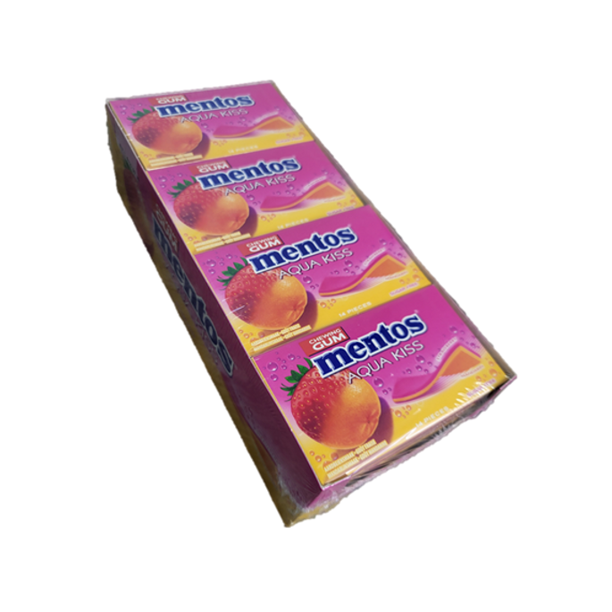 Mentos Aqua Kiss Gum Strawberry/Mandarin SF 26g - Dutchy's European Market