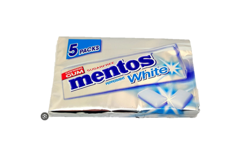 Mentos White Gum 5pk SF 66g - Dutchy's European Market