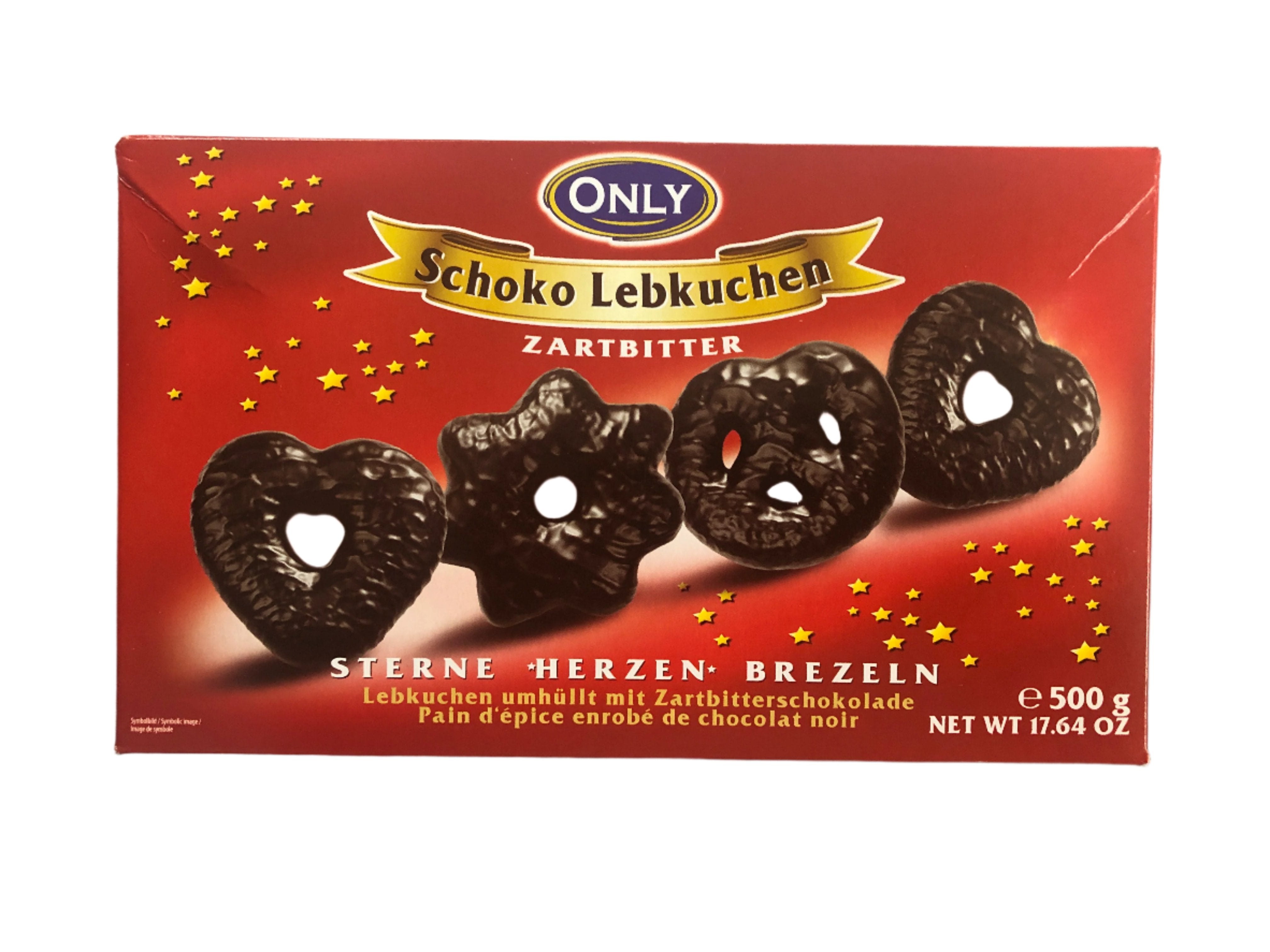 Only Dark Chocolate Lebkuchen Shapes 500g