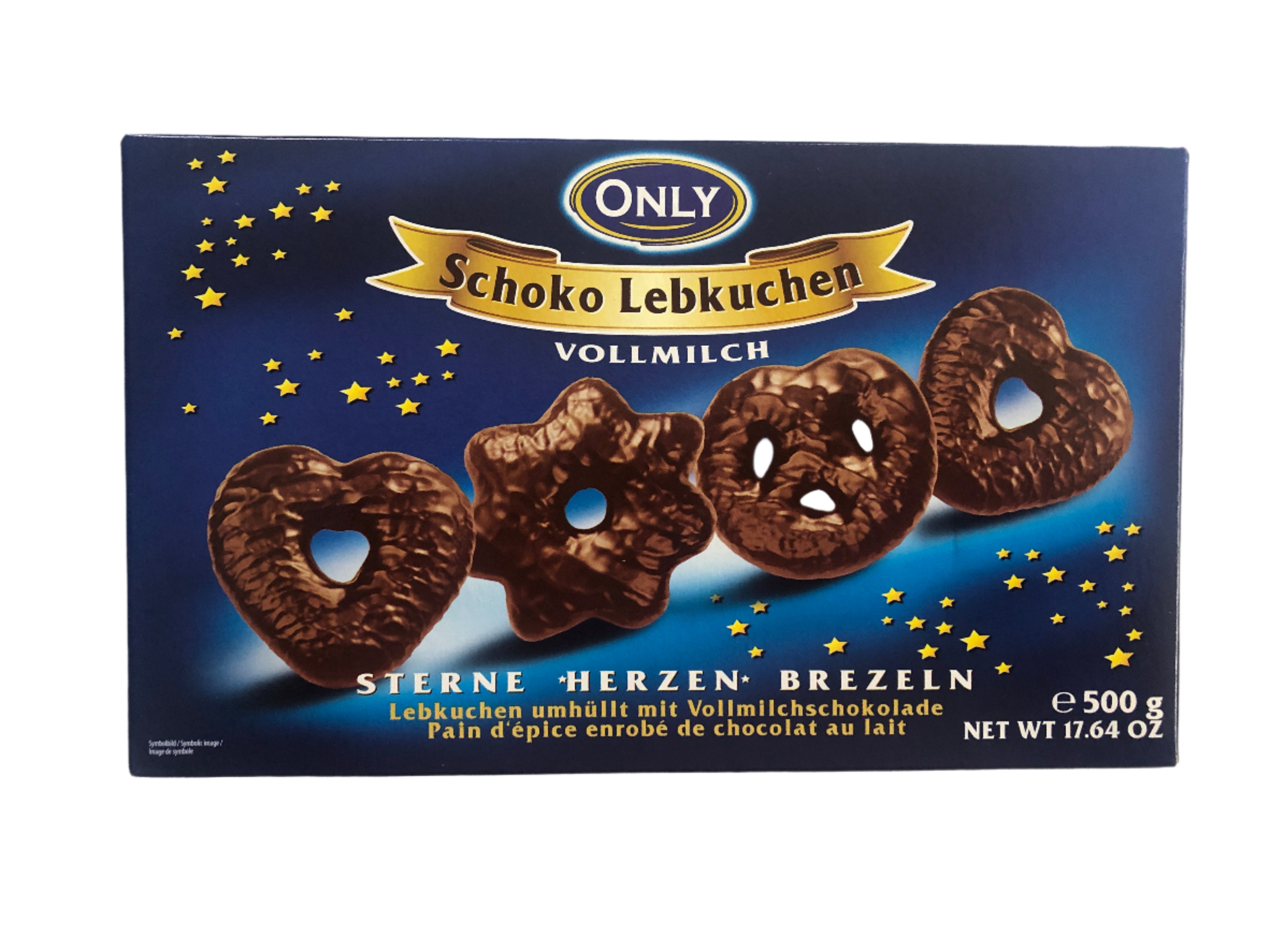 Only Milk Chocolate Lebkuchen Shapes 500g