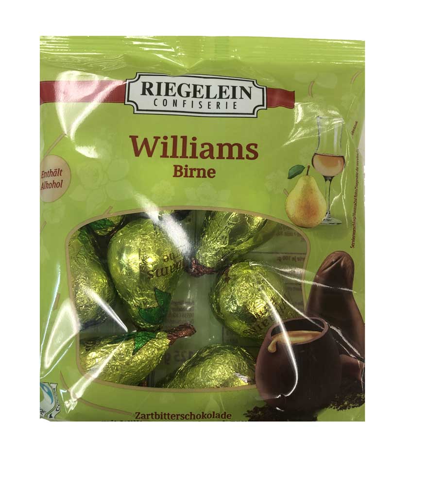 Riegelein Chocolate Eggs with Williams Pear Liqueur 125g - Dutchy's European Market