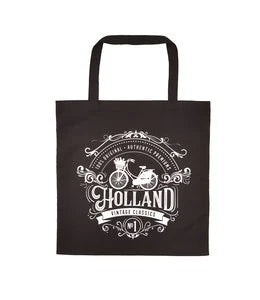 Shopping Bag - Cotton Black Holland Vintage Classics