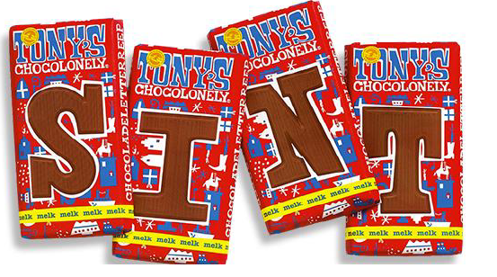 Tony's Chocolonely Chocolate Letters 180g