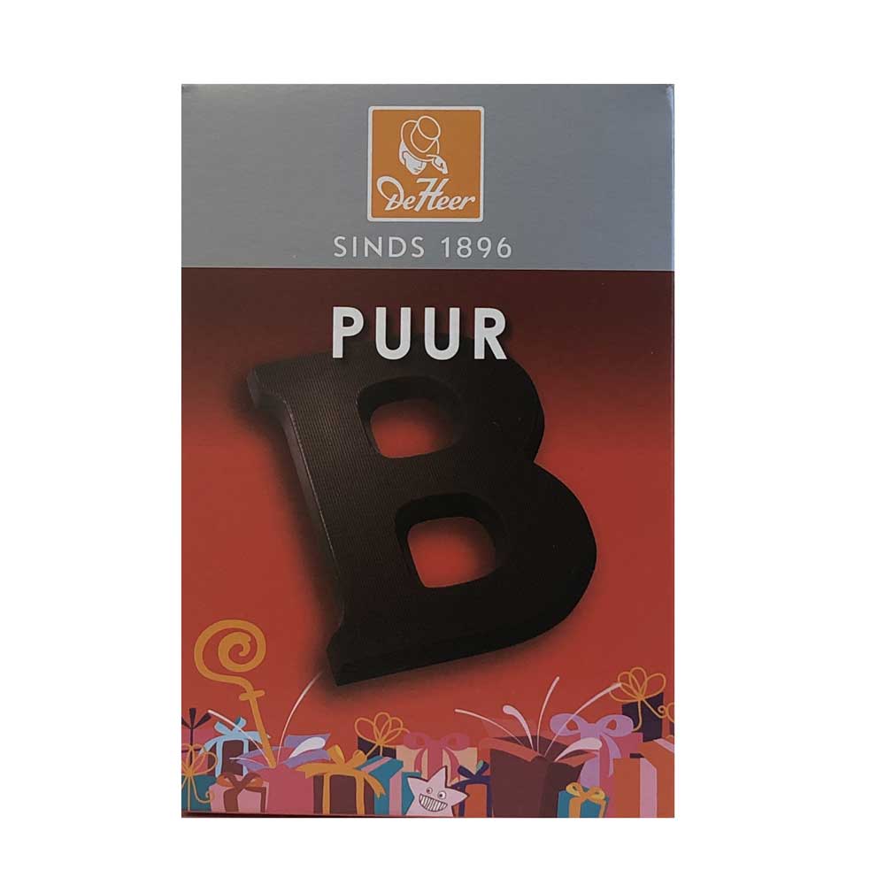 De Heer Dark Chocolate Letters 65 g - Dutchy's European Market