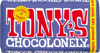 Tony's Chocolonely Bars Dark Milk Pretzel Nougat 180 g - Dutchy's European Market
