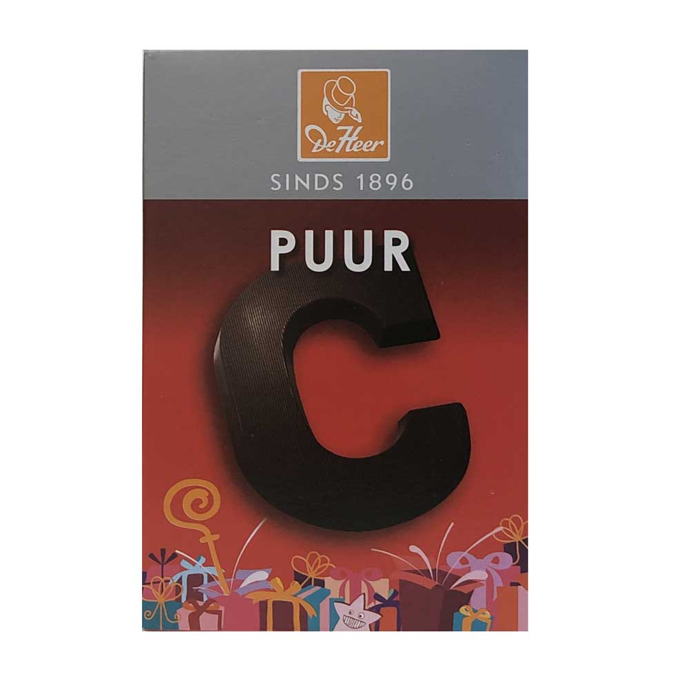 De Heer Dark Chocolate Letters 65 g - Dutchy's European Market