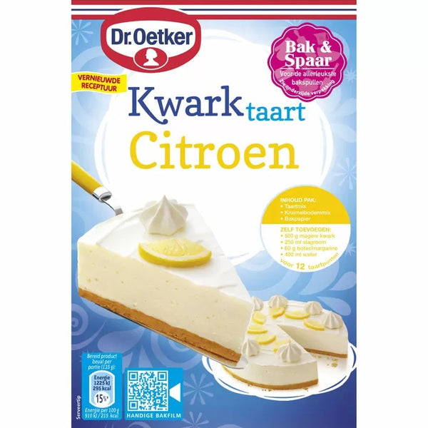 Dr.Oetker Lemon Quark Cake Mix with Crust 420g - Dutchy's European Market