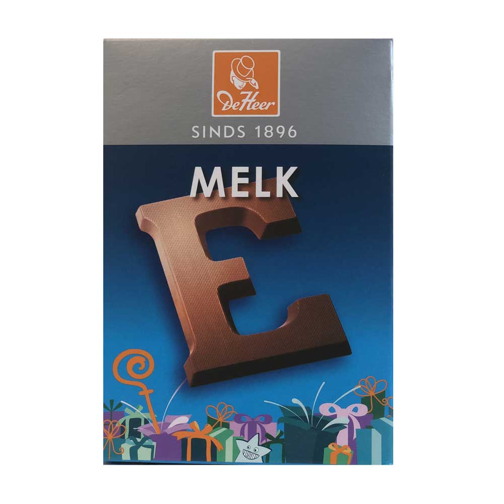 De Heer Milk Chocolate Letters 65 g - Dutchy's European Market