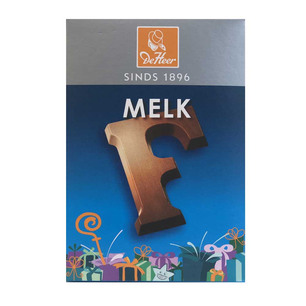 De Heer Milk Chocolate Letters 65 g - Dutchy's European Market