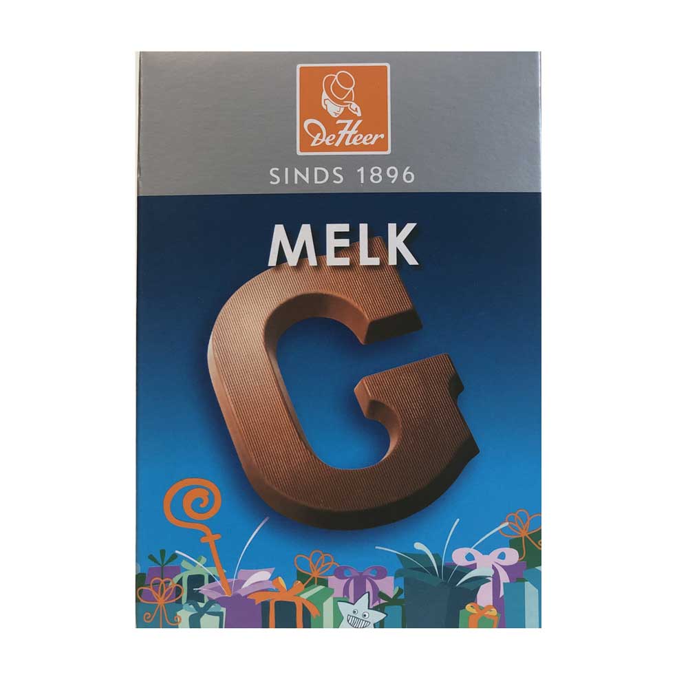 De Heer Milk Chocolate Letters 65 g - Dutchy's European Market