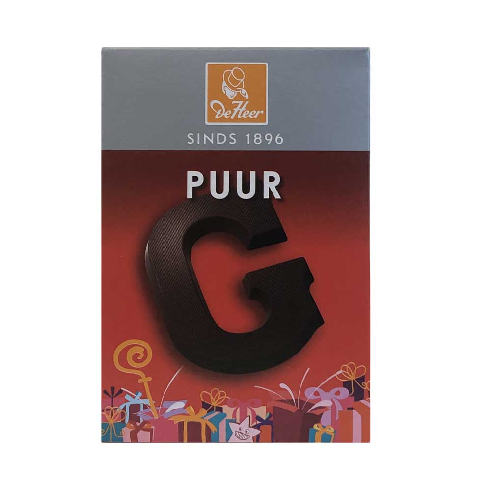 De Heer Dark Chocolate Letters 65 g - Dutchy's European Market