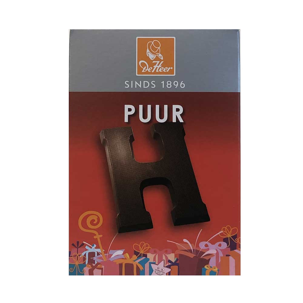 De Heer Dark Chocolate Letters 65 g - Dutchy's European Market