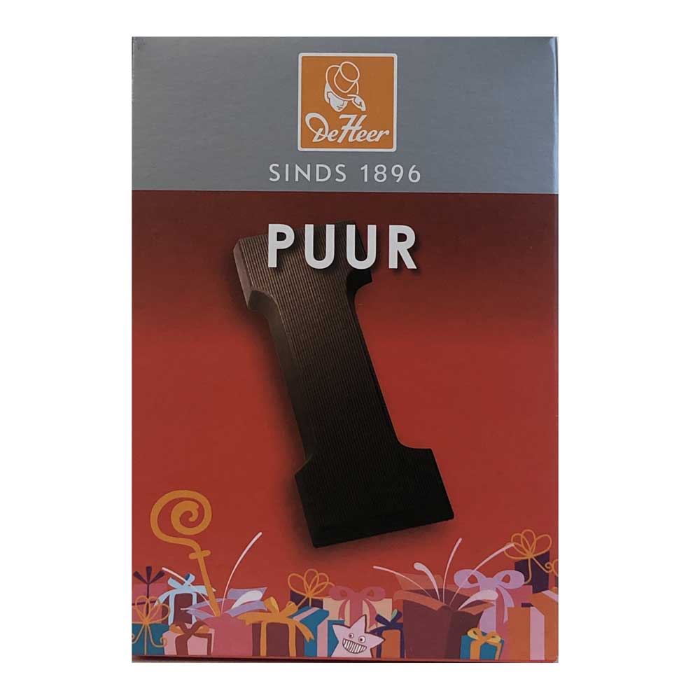 De Heer Dark Chocolate Letters 65 g - Dutchy's European Market