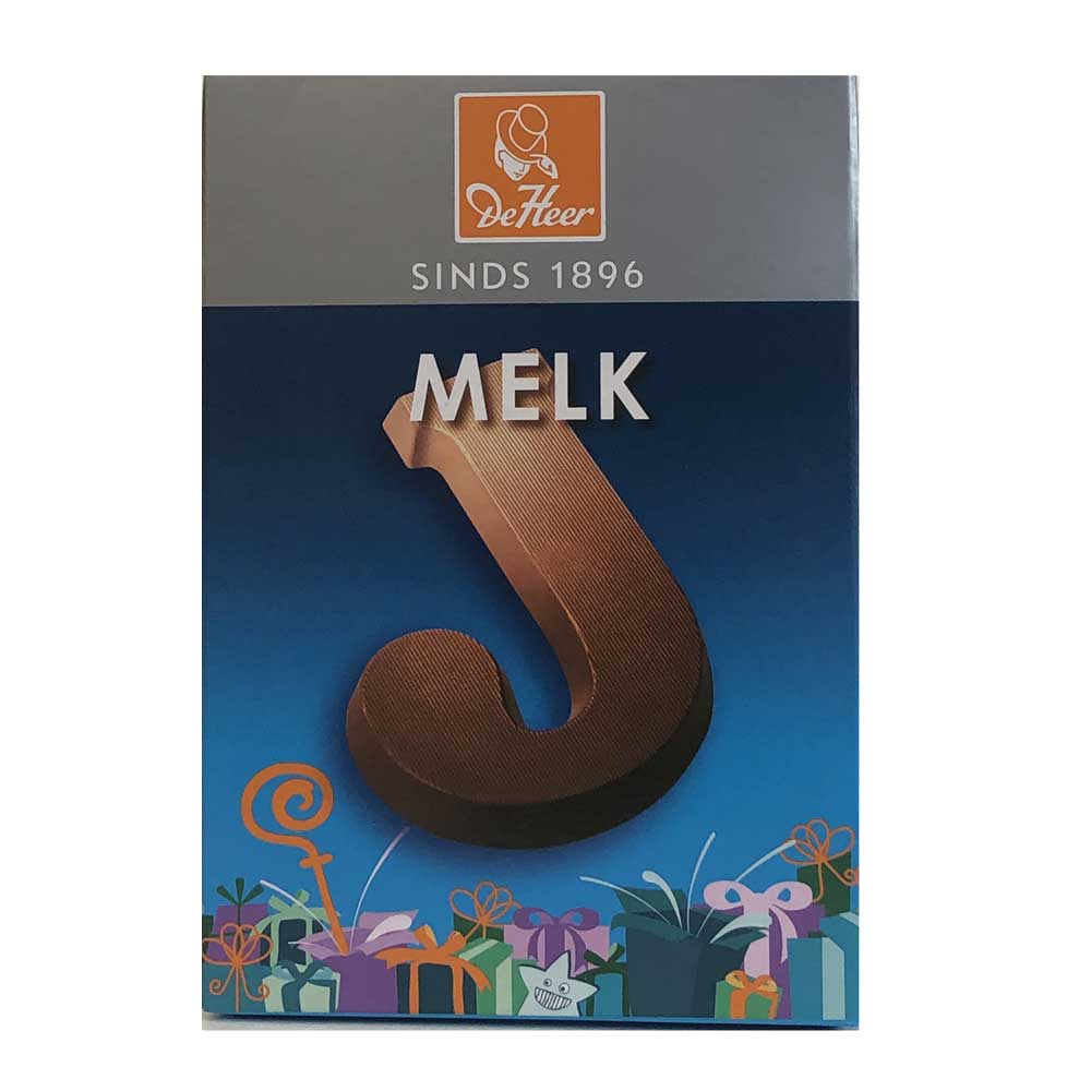 De Heer Milk Chocolate Letters 65 g - Dutchy's European Market