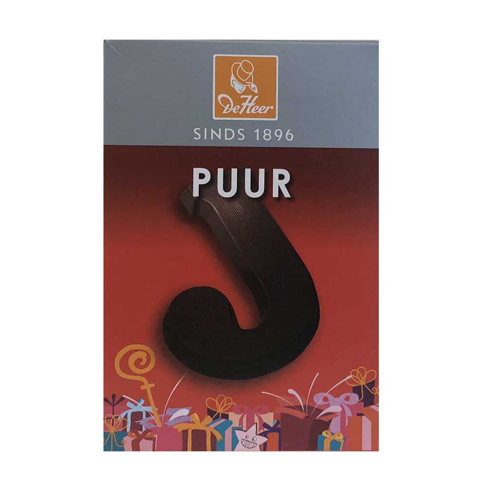 De Heer Dark Chocolate Letters 65 g - Dutchy's European Market