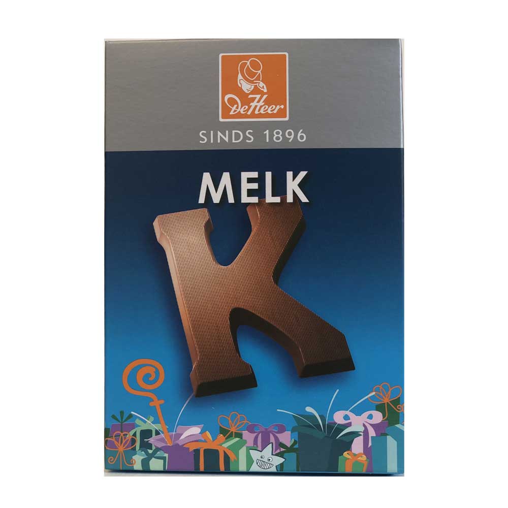 De Heer Milk Chocolate Letters 65 g - Dutchy's European Market