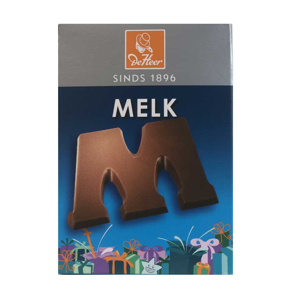 De Heer Milk Chocolate Letters 65 g - Dutchy's European Market