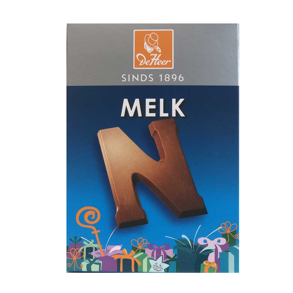 De Heer Milk Chocolate Letters 65 g - Dutchy's European Market