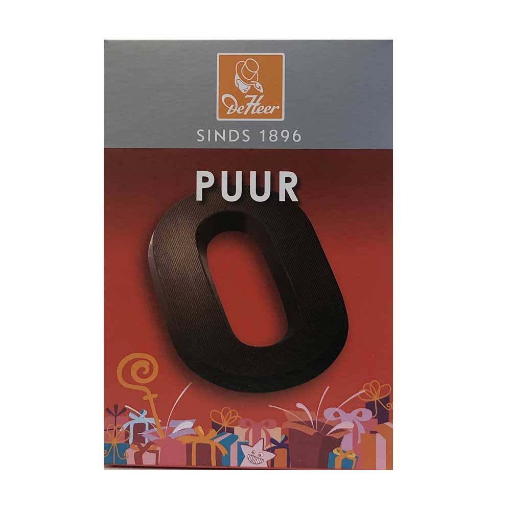 De Heer Dark Chocolate Letters 65 g - Dutchy's European Market