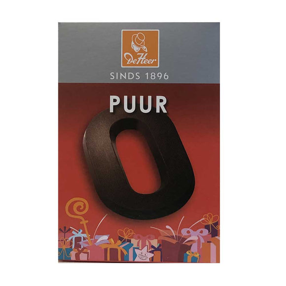De Heer Dark Chocolate Letters 65 g | Dutchy's European Market
