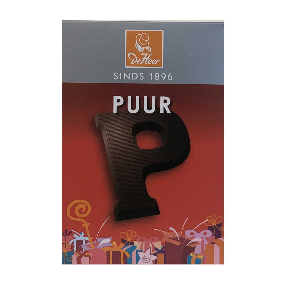 De Heer Dark Chocolate Letters 65 g - Dutchy's European Market