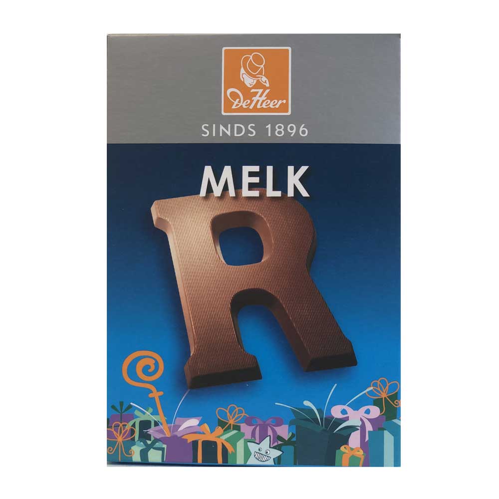 De Heer Milk Chocolate Letters 65 g - Dutchy's European Market