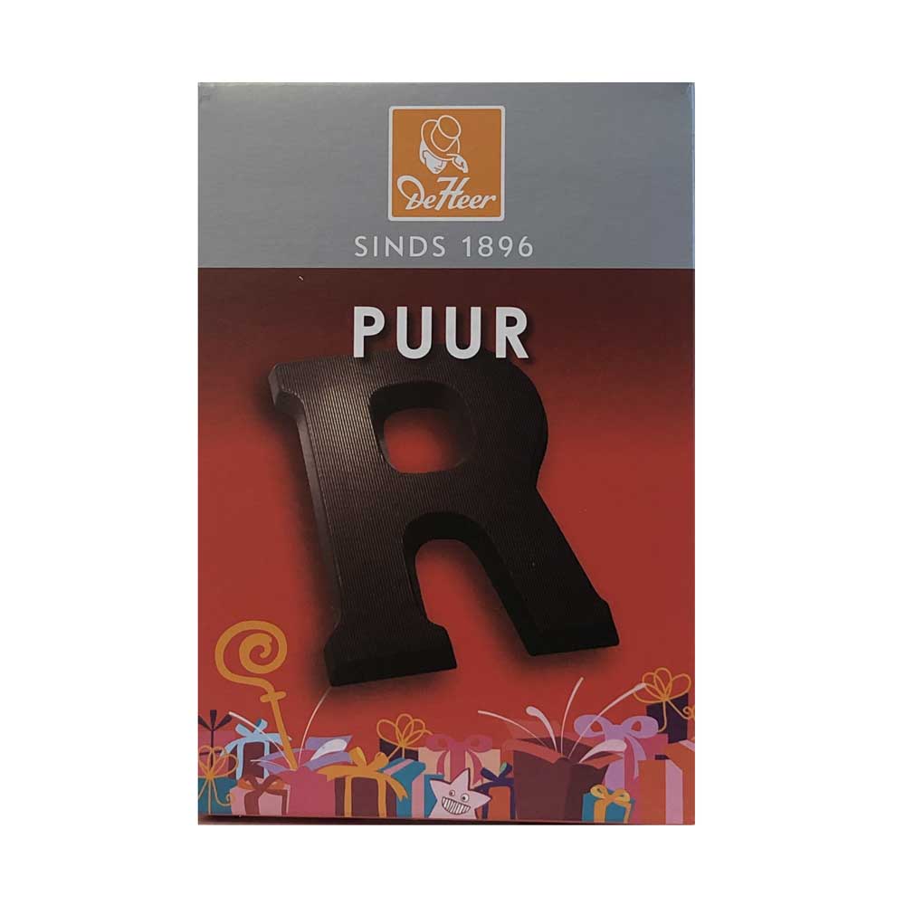 De Heer Dark Chocolate Letters 65 g - Dutchy's European Market