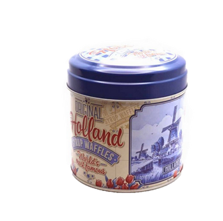 Stroopwafel Tin Blue and Red - Dutchy's European Market