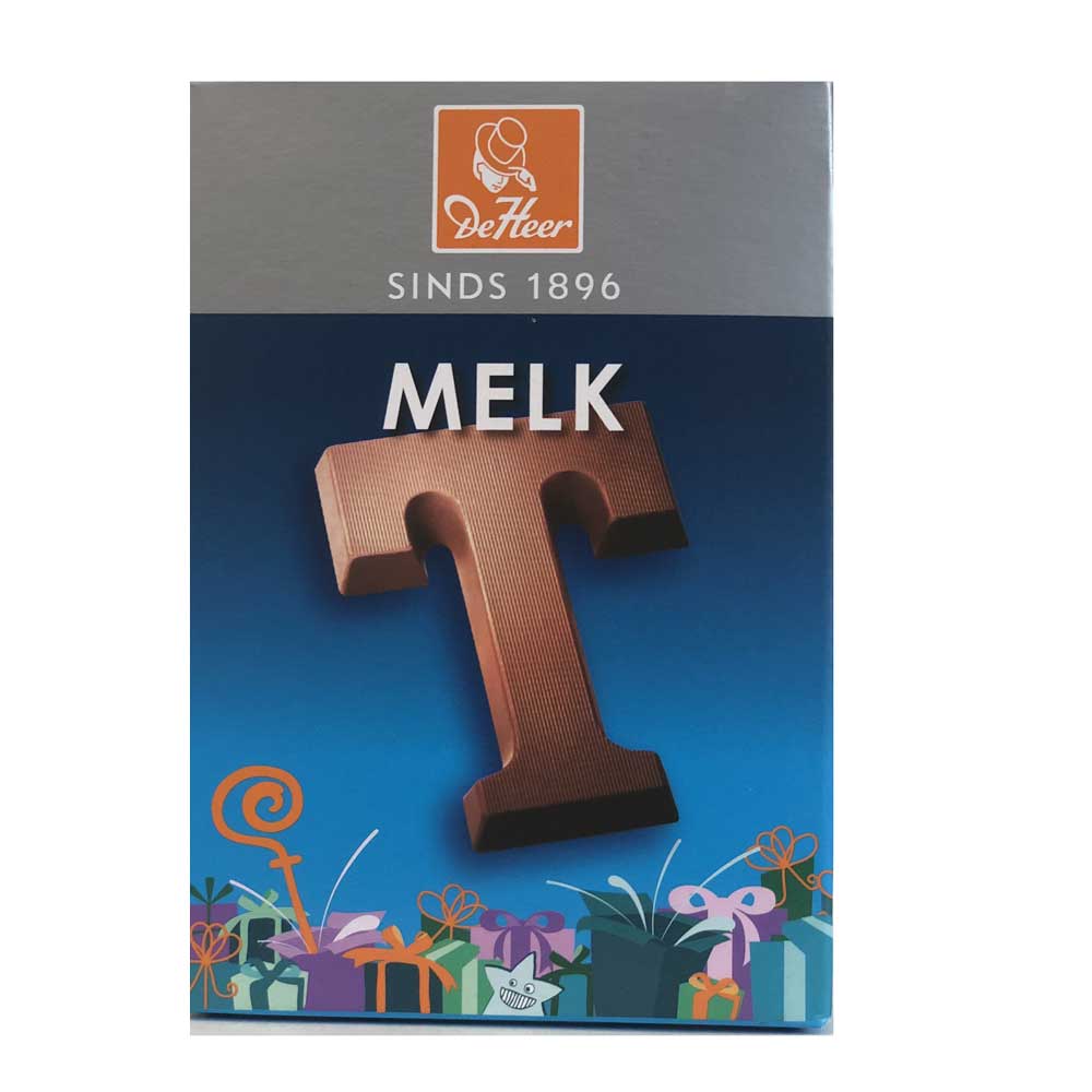 De Heer Milk Chocolate Letters 65 g - Dutchy's European Market