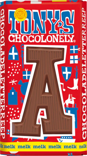 Tony's Chocolonely Chocolate Letters 180g