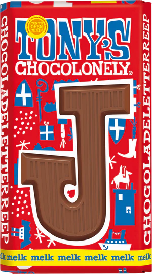 Buy j Tony&#39;s Chocolonely Chocolate Letters 180g