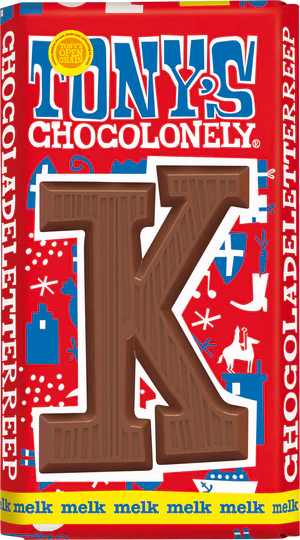 Tony's Chocolonely Chocolate Letters 180g