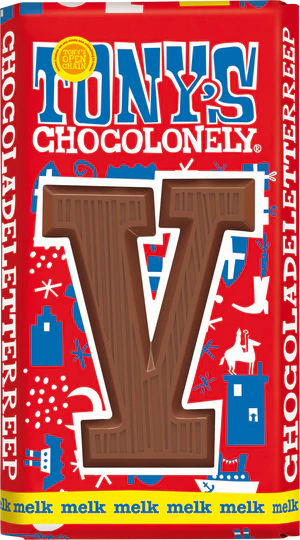 Buy v Tony&#39;s Chocolonely Chocolate Letters 180g