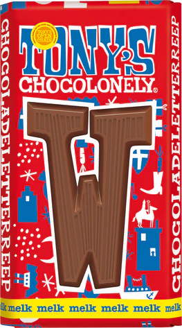 Tony's Chocolonely Chocolate Letters 180g