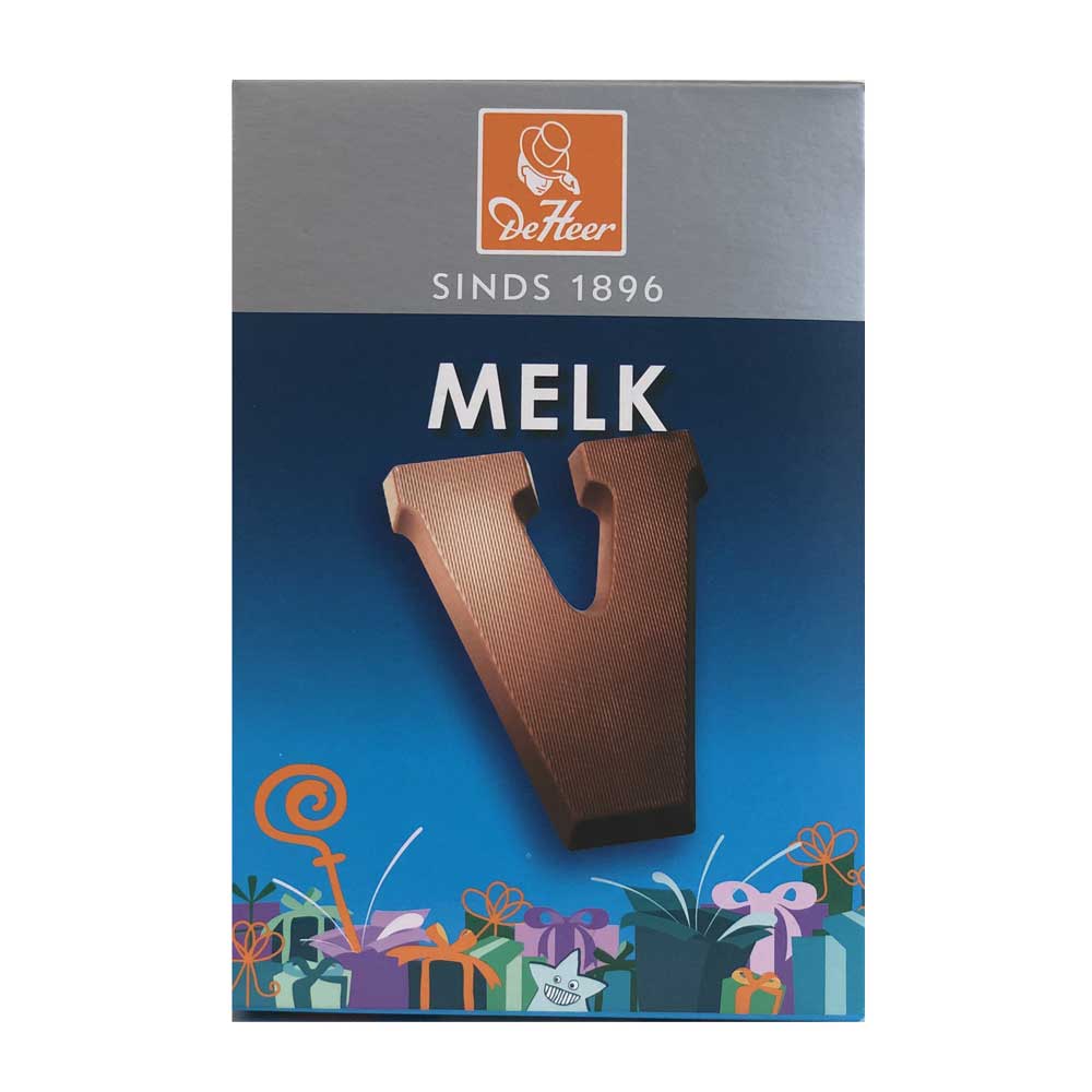 De Heer Milk Chocolate Letters 65 g - Dutchy's European Market