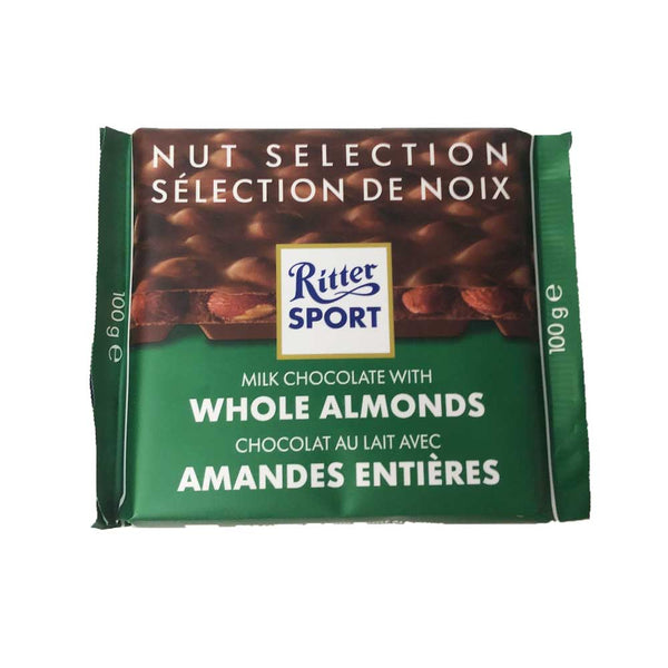 Ritter Sport Whole Almond Milk Chocolate 100g - Dutchy's European Market