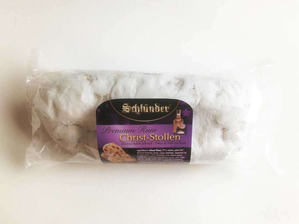 Schlunder Rum Stollen in Cello 750 g - Dutchy's European Market