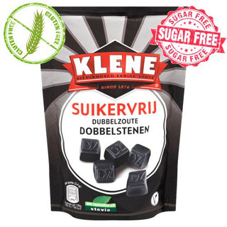 Klene Dobbelstenen (double salted dice) Sugar Free Licorice 105 g - Dutchy's European Market
