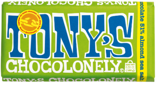 Tony's Chocolonely Bars Dark Almond Sea Salt 180 g - Dutchy's European Market