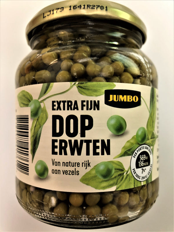 Jumbo Extra Fine Green Peas 370ml - Dutchy's European Market