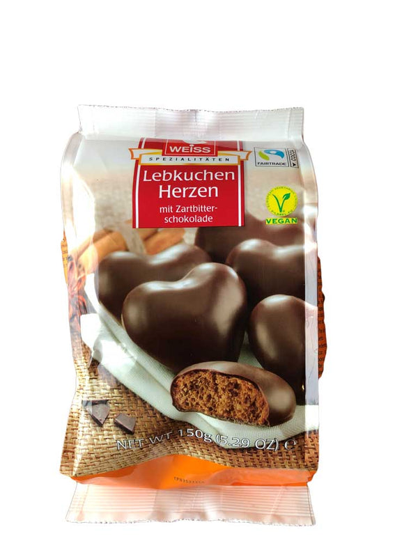 Weiss Lebkuchen Herzen (Gingerbread Hearts) 150 g - Dutchy's European Market