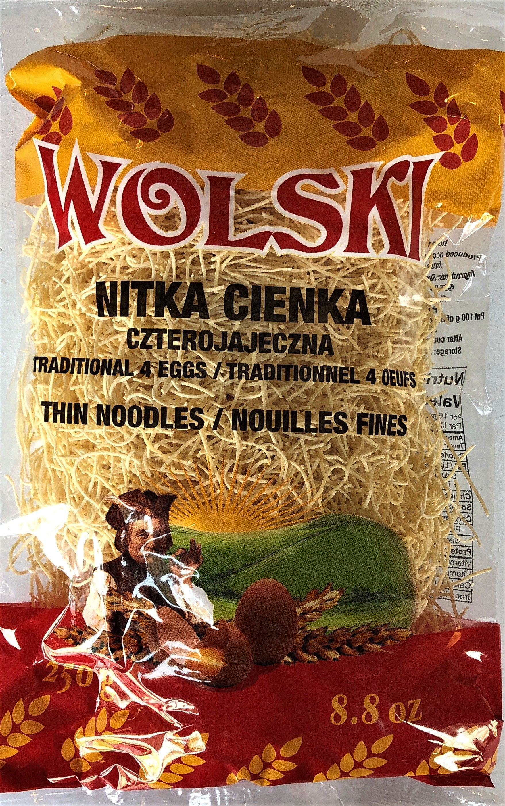 Wolski Egg Pasta Fine Cut Capellini 286g - Dutchy's European Market