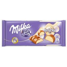Milka Bubbly Milk White Bar 100g - Dutchy's European Market