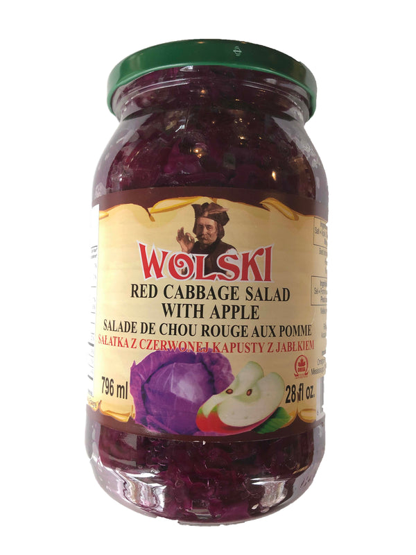 Wolski Red Cabbage Salad Apple 796ml - Dutchy's European Market