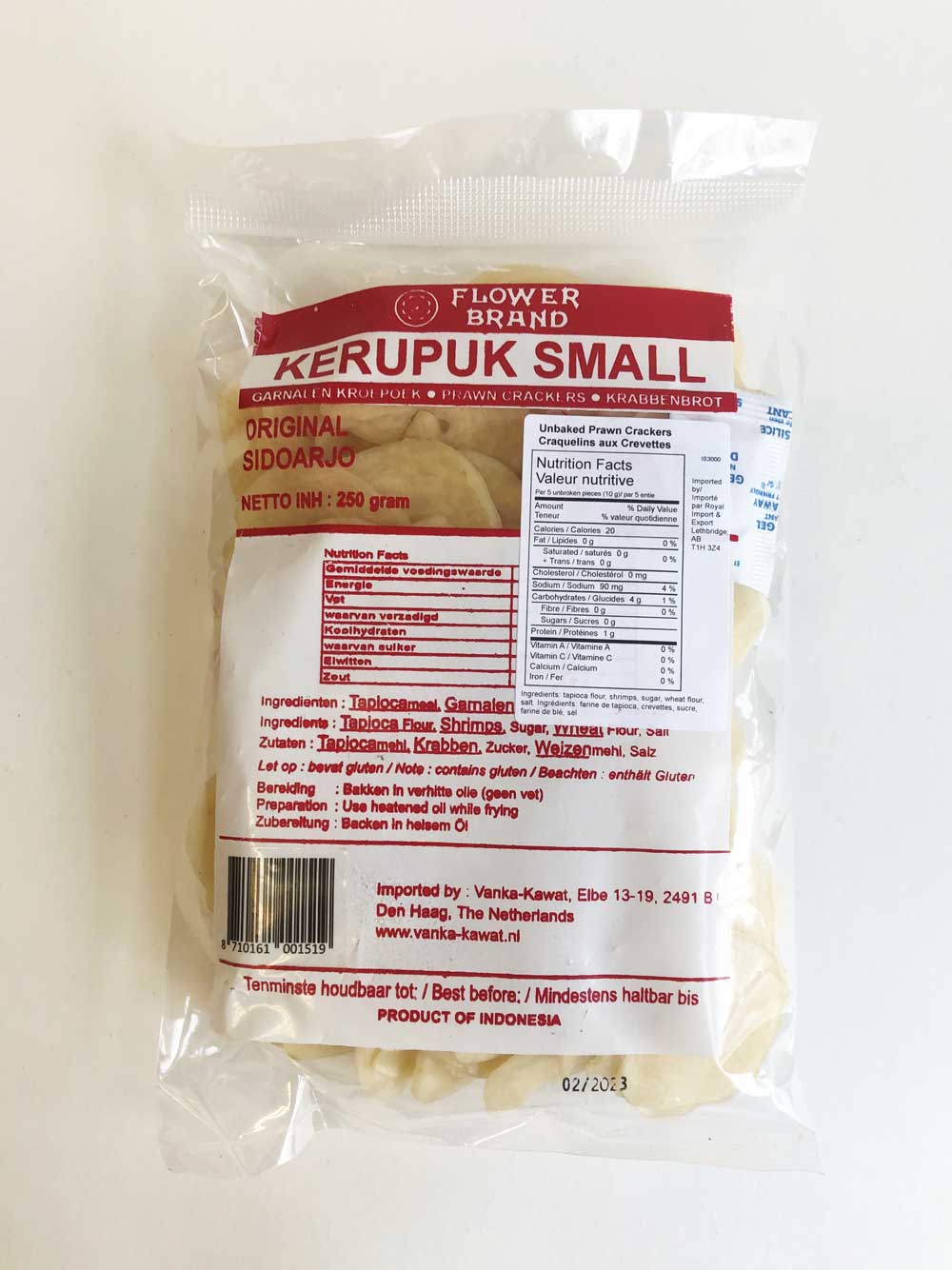 Flower Brand Kroepoek Uncooked 250 g - Dutchy's European Market