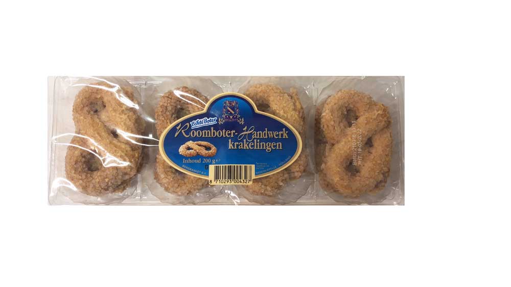 Bergbanket Butter Krakelingen (pretzels) with Sugar 200g - Dutchy's European Market