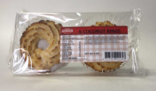Aviateur Coconut Rings 180 g - Dutchy's European Market
