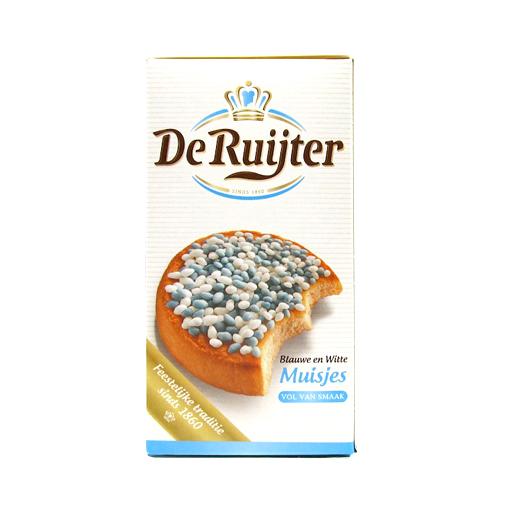 De Ruijter Blue/White Muisjes 280g - Dutchy's European Market